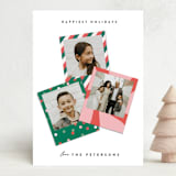 "Gift-Wrapped Snapshots" - Holiday Cards in Peppermint by Maria Alou - Front