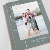 "Gilded Ribbon" - Holiday Cards in Dusk by Michelle Taylor - Detail