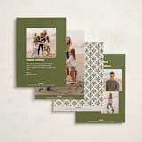 "wreath wrap" - Holiday Cards in Candied Apple by Jen Owens - Back of Card Options
