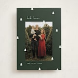 "Scattered Trees" - Holiday Cards in Fern by Michelle Taylor - Front