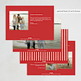 "Very Merry Christmas!" - Holiday Cards in Cranberry by Wildfield Paper Co - Back of Card Options