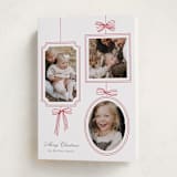 "Bows" - Holiday Cards in Snow by Baumbirdy - Folded Card
