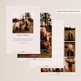 "Sweetly Simple" - Holiday Cards in Blush by Melanie Severin - Back of Card Options