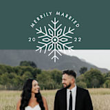 "Merried" - Holiday Cards in Pine by Bethan - Detail