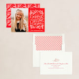 "Very Merry Christmas To You" - Holiday Cards in Cranberry by Kristen Smith - Assembled