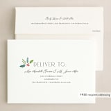 "Simply Written" - Holiday Cards in Snow by Nam Bourassa - FREE Recipient Addressing