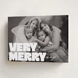 "Very Bold" - Holiday Cards in Snowflake by Jessie Steury - Folded Card