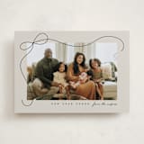 "Cascading Bow" - Holiday Cards in Putty by Lauren Chism - Front