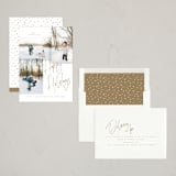 "Snow Day" - Holiday Cards in Golden by Kristie Kern - Assembled