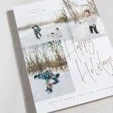 "Snow Day" - Holiday Cards in Golden by Kristie Kern - Detail