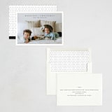"Minimal Dot" - Holiday Cards in Charcoal by Carolyn MacLaren - Assembled