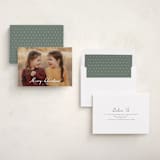 "Winter Greetings" - Holiday Cards in Snow by Ashley Iwafuchi - Assembled