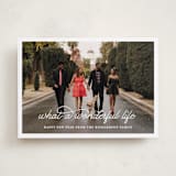 "What A Wonderful Life" - Holiday Cards in Snowflake by Leah Ragain - Front