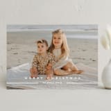 "Simple Stripe" - Holiday Cards in Snow by Jennifer Postorino - Front