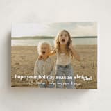 "Sleigh" - Holiday Cards in Snowfall by Megan Davis - Folded Card