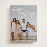 "Caroling" - Holiday Cards in Eggnog by Robert and Stella - Front