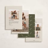 "Caroling" - Holiday Cards in Eggnog by Robert and Stella - Back of Card Options