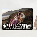 "Sand and Snow" - Holiday Cards in Shaved Ice by Ali Means - Front
