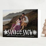 "Sand and Snow" - Holiday Cards in Shaved Ice by Ali Means - Folded Card