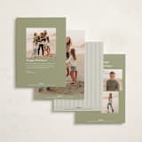 "All Evergreen" - Holiday Cards in Greenery by Heather Cairl - Back of Card Options