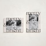 "Candy Canes" - Holiday Cards in Eggnog by Maria Alou - Photo Orientation Options