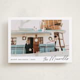 "Scripted Penmanship Frame" - Holiday Cards in Snow by Jackie Crawford - Front