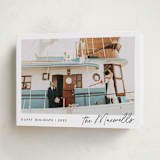 "Scripted Penmanship Frame" - Holiday Cards in Snow by Jackie Crawford - Folded Card