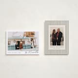 "Scripted Penmanship Frame" - Holiday Cards in Snow by Jackie Crawford - Photo Orientation Options