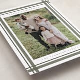 "Traditional Plaid" - Holiday Cards in Sage by Ashley Presutti Beasley - Detail