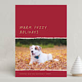 "Warm Fuzzy" - Holiday Cards in Cherry Pie by Merian - Front