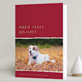 "Warm Fuzzy" - Holiday Cards in Cherry Pie by Merian - Folded Card