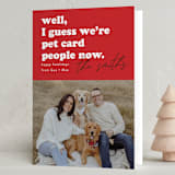 "Pet card People" - Holiday Cards in Rovers Ball by Erin L. Wilson - Folded Card