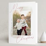 "Sheer Wash" - Holiday Cards in Cherry by Nicoletta Savod - Folded Card