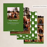 "Christmas Wishes" - Holiday Cards in Wreath by Roopali - Back of Card Options
