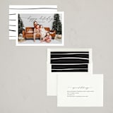 "Sweeping Script" - Holiday Cards in Onyx by Alexandra Cohn - Assembled