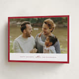 "Edge" - Holiday Cards in Berry by Angela Thompson - Folded Card