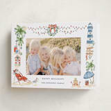 "Beach Holidays" - Holiday Cards in Sea Salt by Sarah Knight - Folded Card