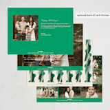 "paper arbor" - Holiday Cards in Evergreen by Carrie Moradi - Back of Card Options