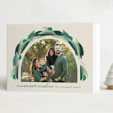 "paper arbor" - Holiday Cards in Evergreen by Carrie Moradi - Folded Card