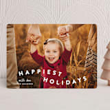 "happy trails" - Holiday Cards in Powder by Sara Hicks Malone - Front
