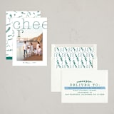 "mod minima" - Holiday Cards in Blue Spruce by Kate Ross - Assembled