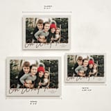 "Oh what fun script" - Holiday Cards in Linen by Karidy Walker - Formats Available