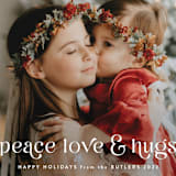 "& Hugs" - Holiday Cards in Snow by Melanie Severin - Detail