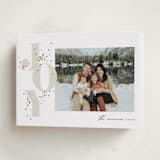 "Lit up" - Holiday Cards in Taupe by Stacey Meacham - Folded Card