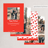"merry this way" - Holiday Cards in Wine by Sara Hicks Malone - Back of Card Options