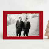 "plain and clean" - Holiday Cards in Berry by Roxanne Fay - Front