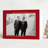 "plain and clean" - Holiday Cards in Berry by Roxanne Fay - Folded Card