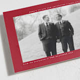 "plain and clean" - Holiday Cards in Berry by Roxanne Fay - Detail