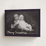 "Christmas Pudding" - Holiday Cards in Midnight by Ani Somi - Folded Card