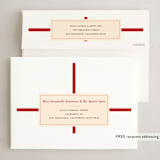 "Gift" - Holiday Cards in Poinsettia by Jennifer Lew - FREE Recipient Addressing